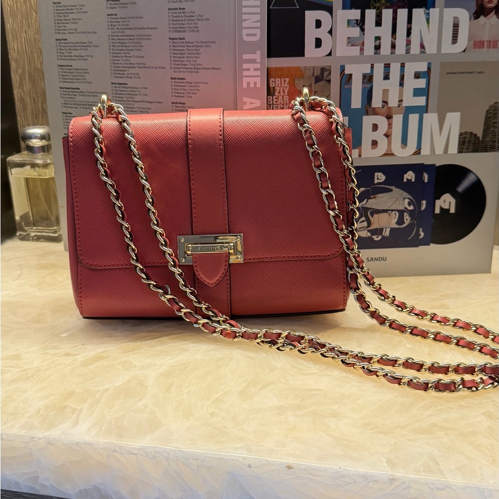 Aspinal Of London Red Leather Lottie Cross-Body Bag